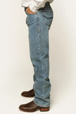 Discount Ringers Western Station Hill Mens Relaxed Fit Jean - Light Wash Blue