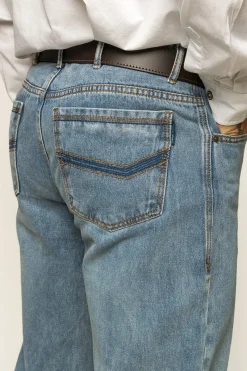 Discount Ringers Western Station Hill Mens Relaxed Fit Jean - Light Wash Blue