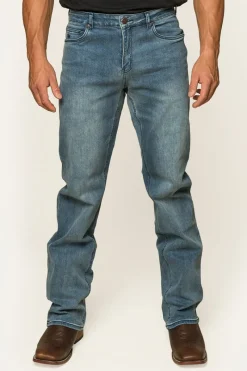 Online Ringers Western Sturt Mens Relaxed Leg Jeans - Light Blue
