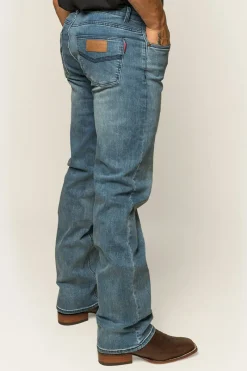 Online Ringers Western Sturt Mens Relaxed Leg Jeans - Light Blue
