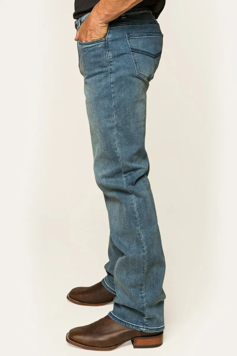 Online Ringers Western Sturt Mens Relaxed Leg Jeans - Light Blue