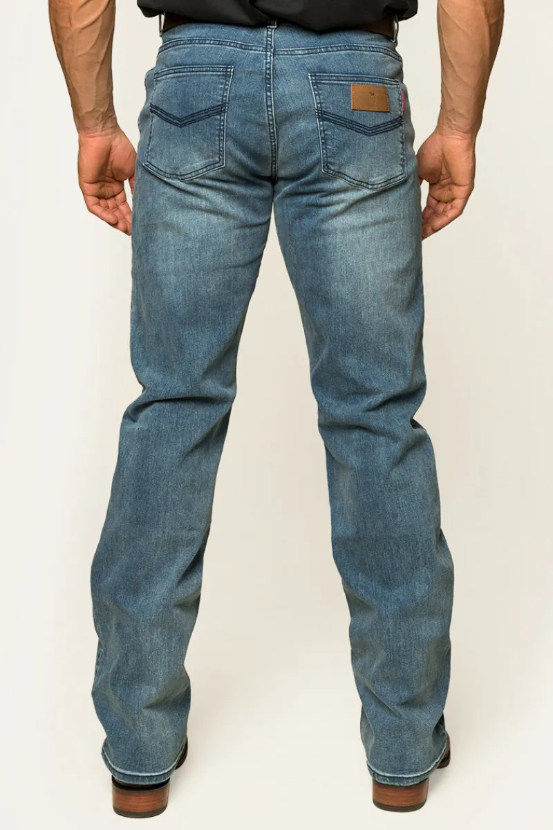 Online Ringers Western Sturt Mens Relaxed Leg Jeans - Light Blue