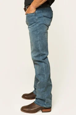 Online Ringers Western Sturt Mens Relaxed Leg Jeans - Light Blue