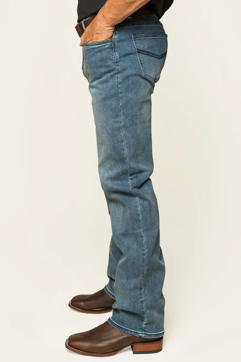 Online Ringers Western Sturt Mens Relaxed Leg Jeans - Light Blue