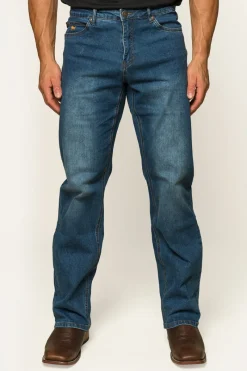 New Ringers Western Sturt Mens Relaxed Leg Jeans - Mid Blue