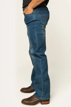 New Ringers Western Sturt Mens Relaxed Leg Jeans - Mid Blue