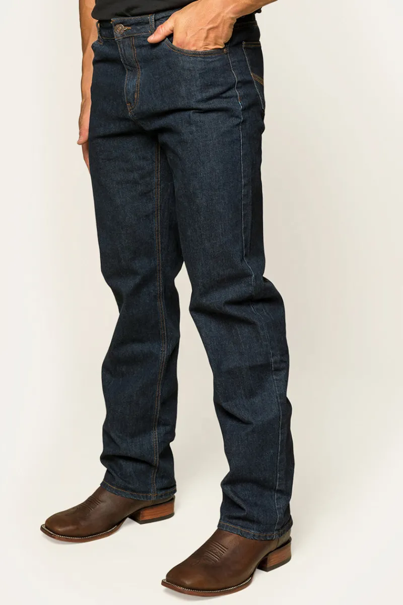 Sale Ringers Western Sturt Mens Relaxed Leg Jeans - Dark Blue