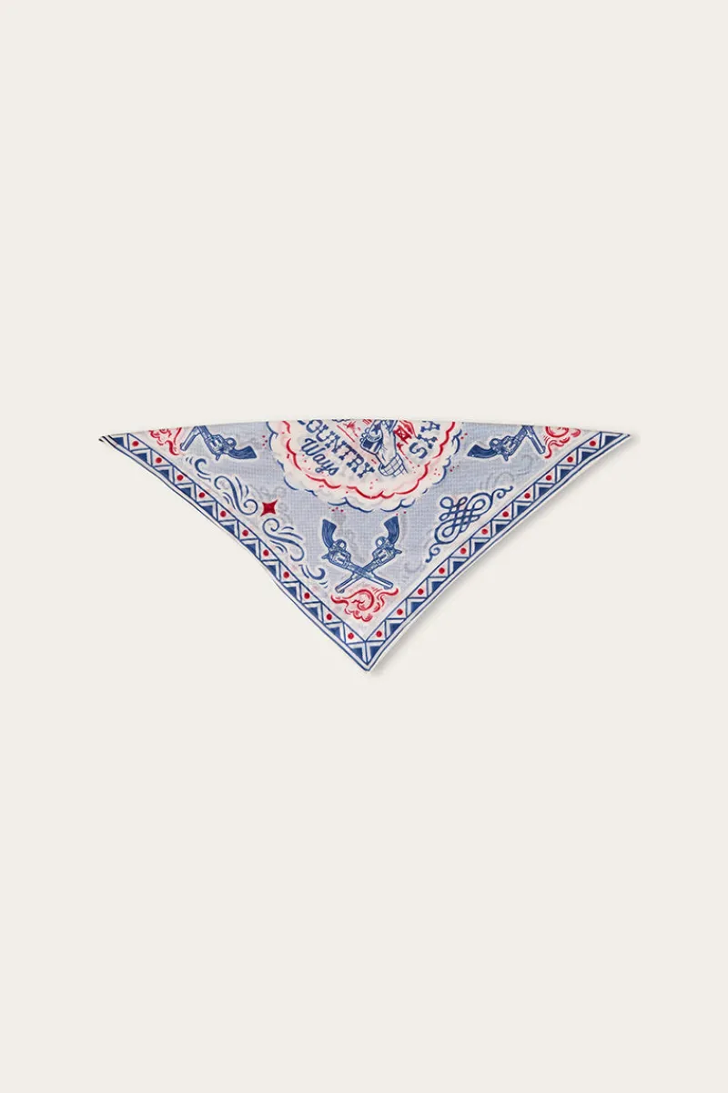 Best Ringers Western Summer Days Bandana Scarf - White