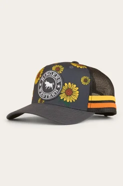 Best Ringers Western Sunflowers Trucker Cap - Black / Multi