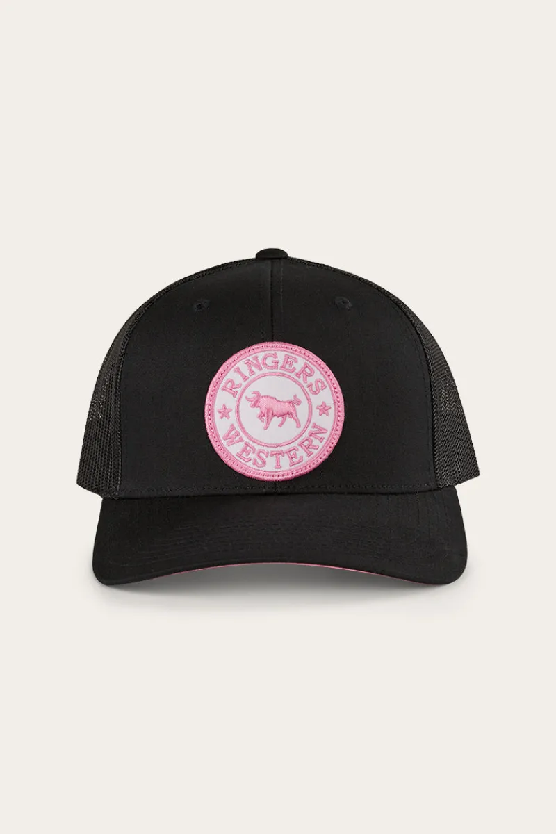 Online Ringers Western Tara Ponytail Trucker Cap - Black