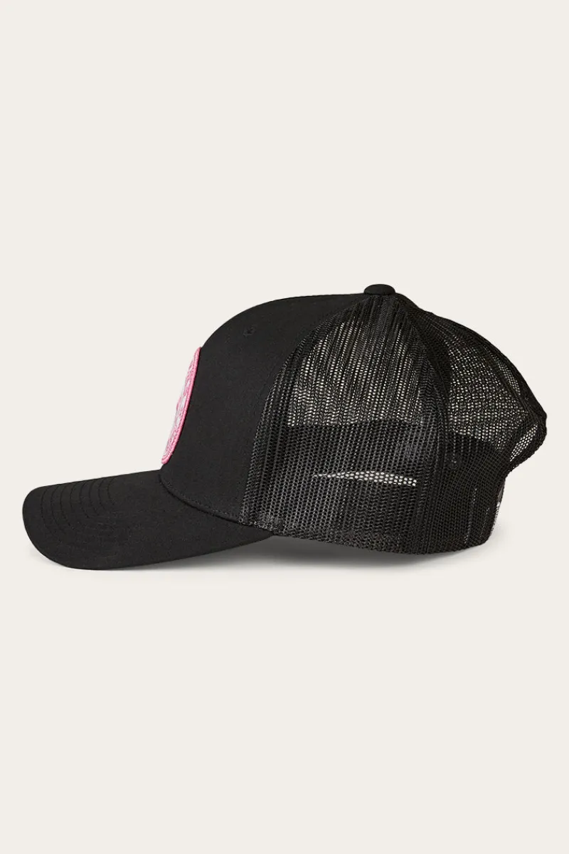 Online Ringers Western Tara Ponytail Trucker Cap - Black