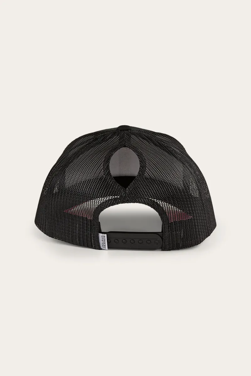 Online Ringers Western Tara Ponytail Trucker Cap - Black
