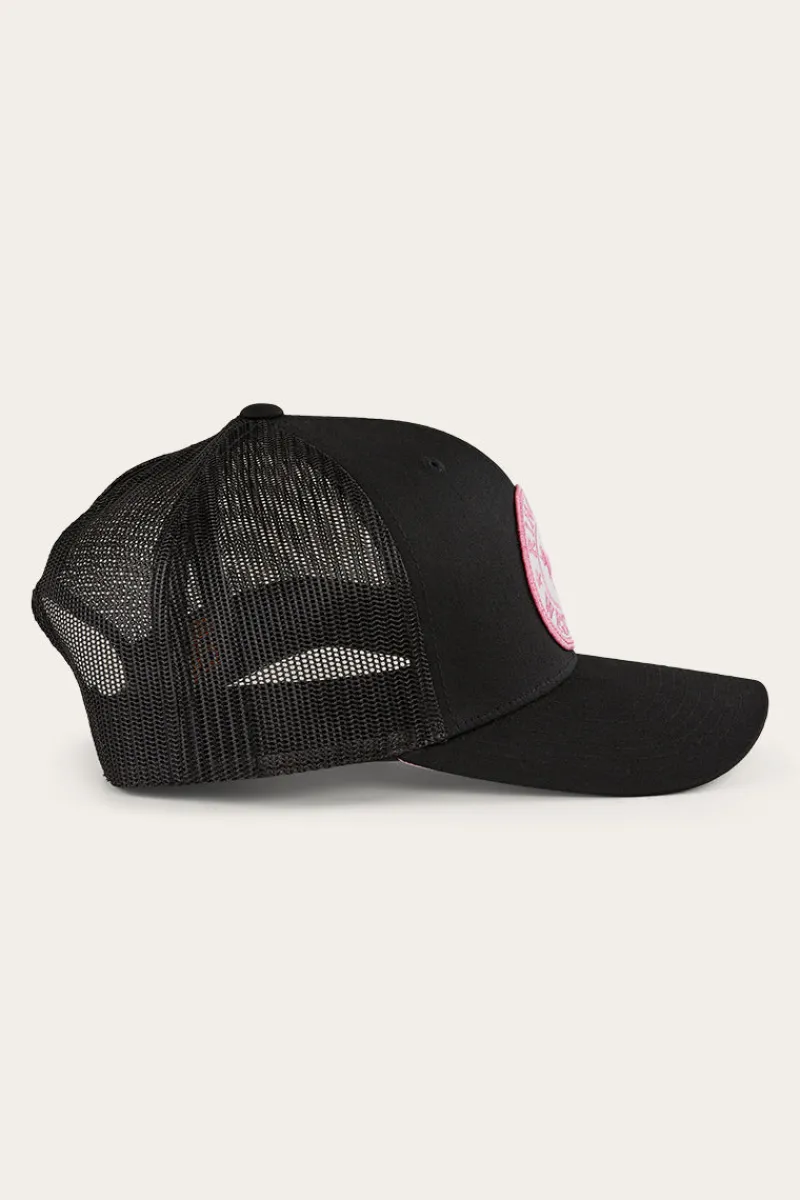 Online Ringers Western Tara Ponytail Trucker Cap - Black