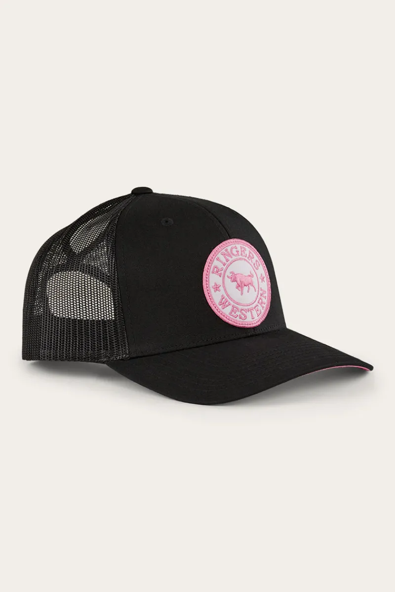 Online Ringers Western Tara Ponytail Trucker Cap - Black
