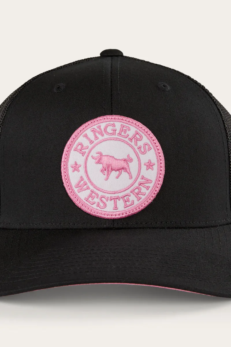 Online Ringers Western Tara Ponytail Trucker Cap - Black
