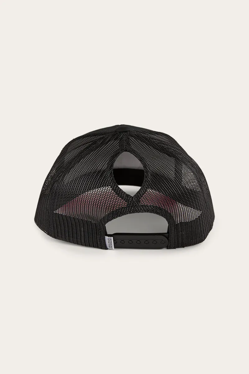 Online Ringers Western Tara Ponytail Trucker Cap - Black