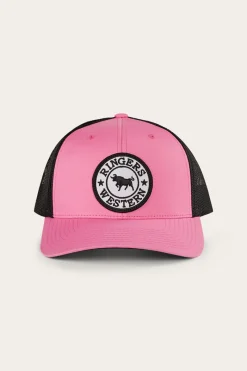 Online Ringers Western Tara Ponytail Trucker Cap - Melon