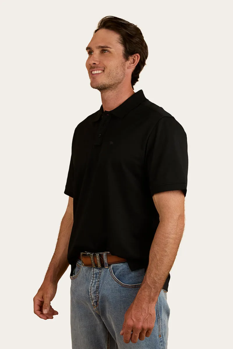 Ringers Western Tech Mens Polo - Black