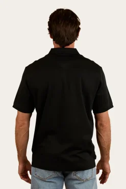 Ringers Western Tech Mens Polo - Black