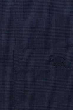 Outlet Ringers Western Territory Mens Check Dress Shirt - Navy/Steele