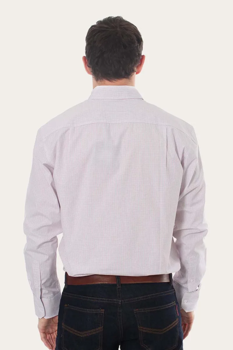 Online Ringers Western Territory Mens Check Dress Shirt - Red/Blue