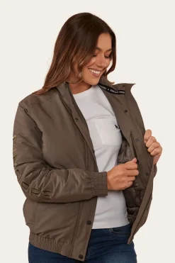 Clearance Ringers Western Tesbury Womens Jacket - Brown/Military
