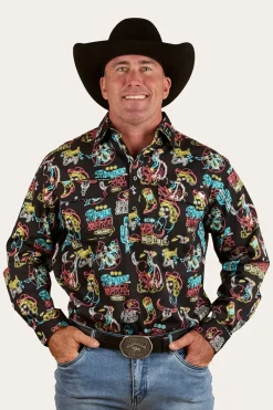 Clearance Ringers Western The Dyno Mens Limited Edition Work Shirt - Black / Multi