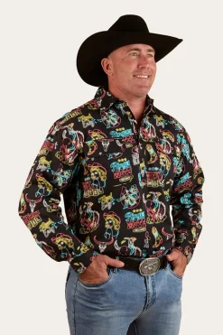 Clearance Ringers Western The Dyno Mens Limited Edition Work Shirt - Black / Multi