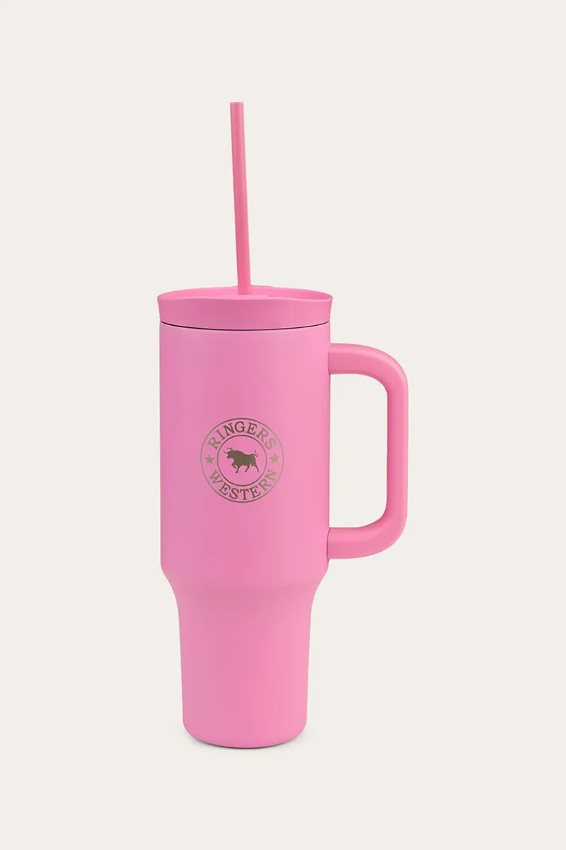 Clearance Ringers Western The Original Roadie Drink Bottle - Pastel Pink
