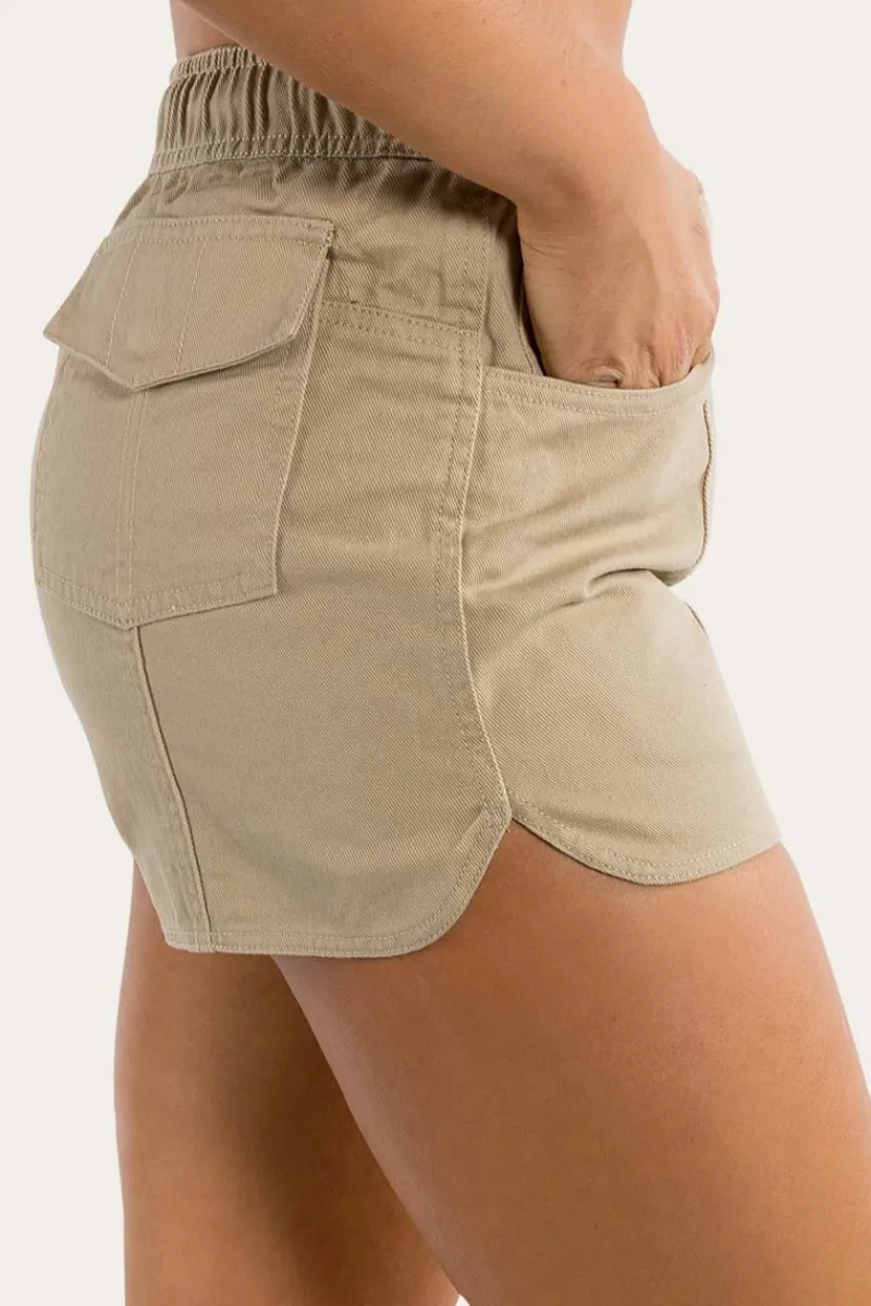 Outlet Ringers Western Tora Womens Heavy Weight Ruggers - Camel/Dark Navy