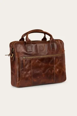 Clearance Ringers Western Toro Briefcase - Cognac
