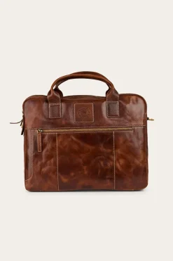 Clearance Ringers Western Toro Briefcase - Cognac