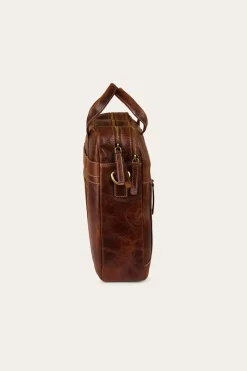 Clearance Ringers Western Toro Briefcase - Cognac