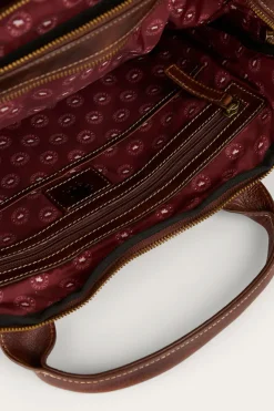 Clearance Ringers Western Toro Briefcase - Cognac