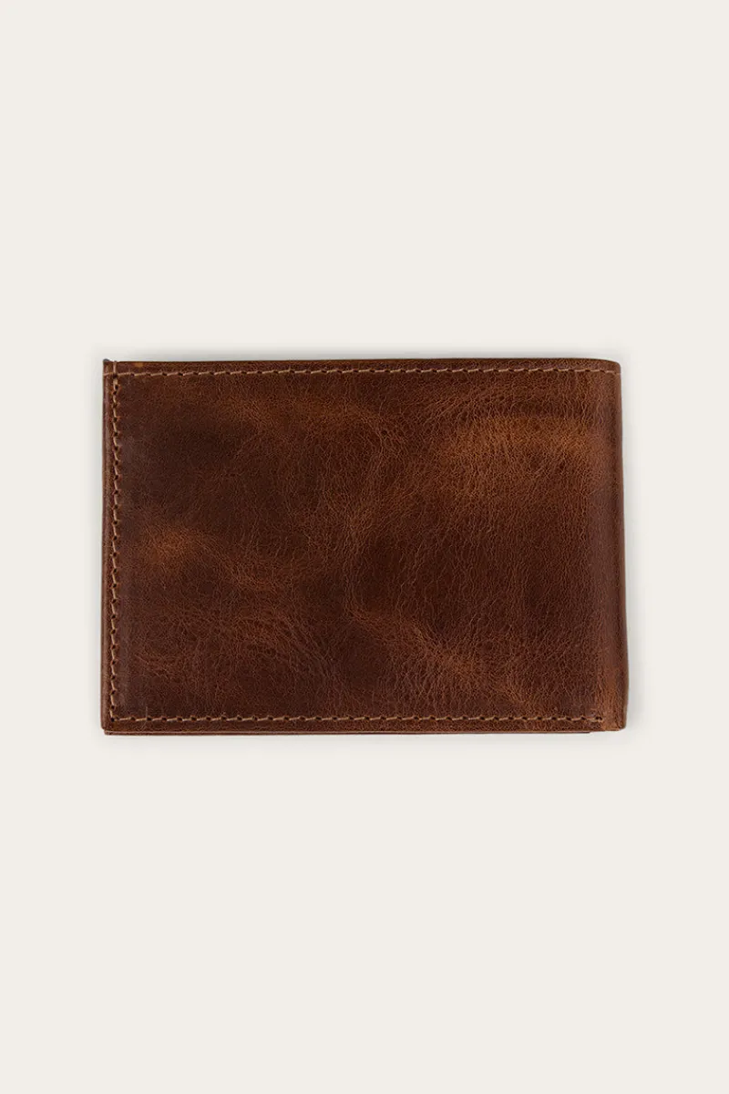 New Ringers Western Toro Slim Wallet - Cognac