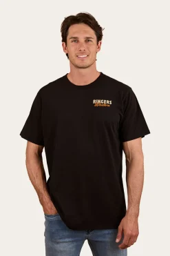 Best Ringers Western Truck Yeah Mens Loose Fit T-Shirt - Black