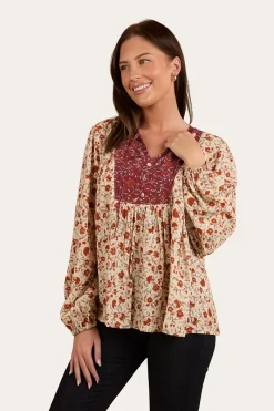 Clearance Ringers Western Twyla Womens Fashion Top - Off White