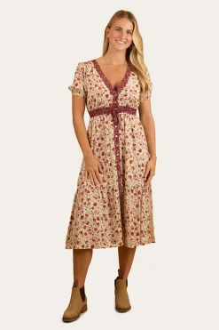 Ringers Western Twyla Womens Midi Dress - Off White