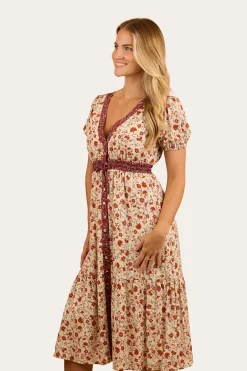 Ringers Western Twyla Womens Midi Dress - Off White