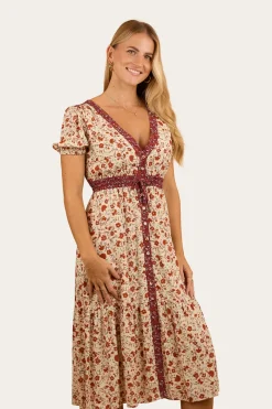 Ringers Western Twyla Womens Midi Dress - Off White