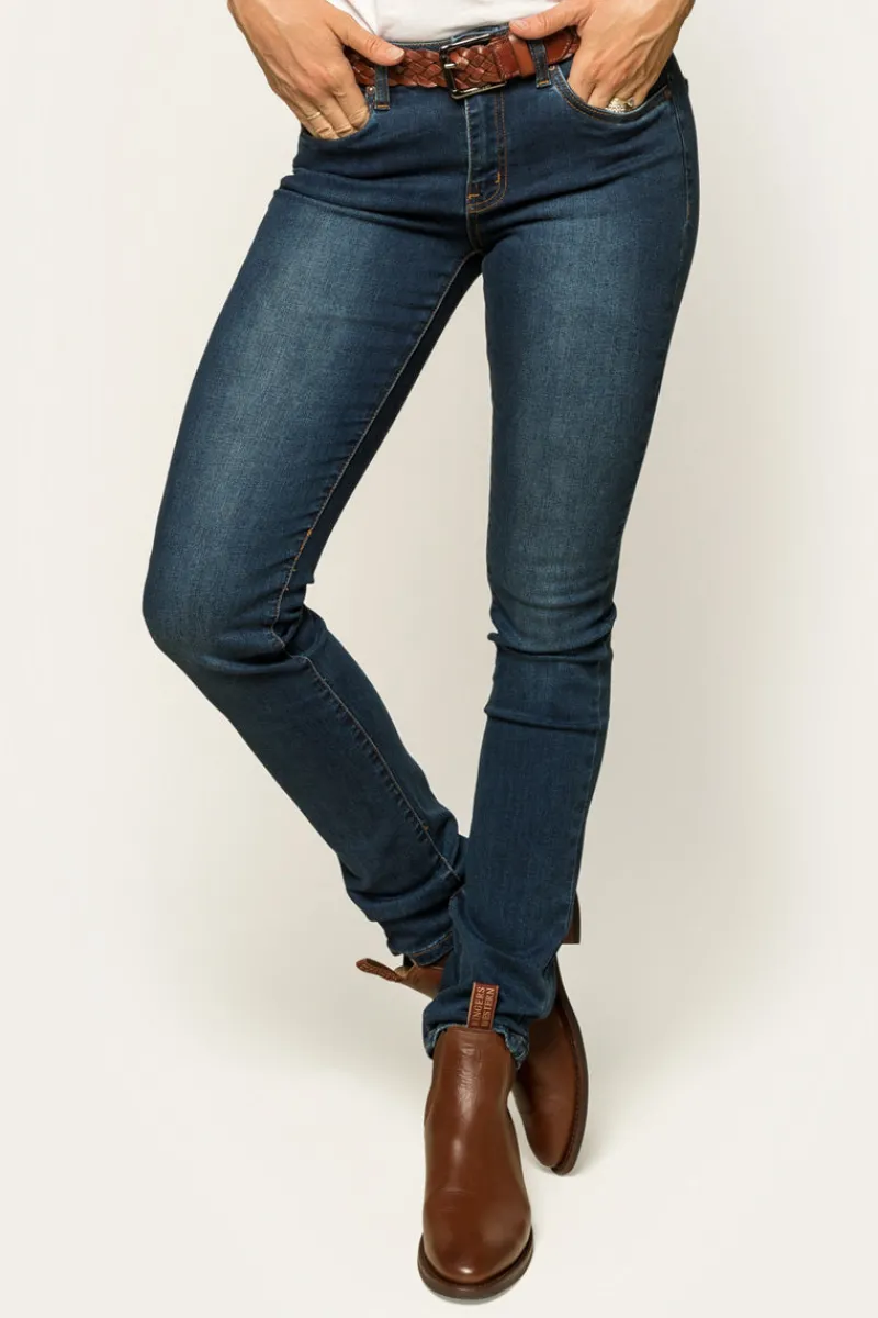 Best Ringers Western Victoria Womens Mid-Rise Straight-Leg Jeans - Classic Blue