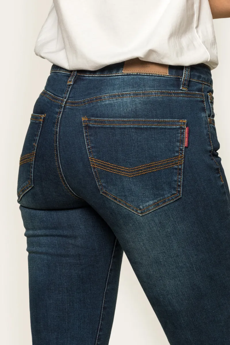 Best Ringers Western Victoria Womens Mid-Rise Straight-Leg Jeans - Classic Blue