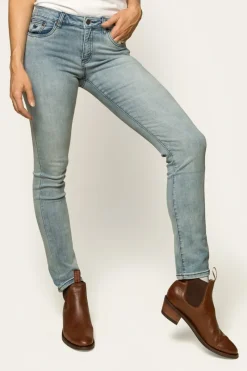 Outlet Ringers Western Victoria Womens Mid-Rise Straight-Leg Jeans - Light Blue