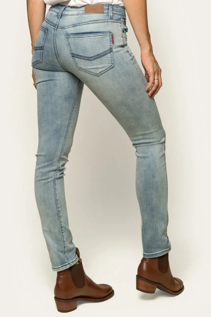 Outlet Ringers Western Victoria Womens Mid-Rise Straight-Leg Jeans - Light Blue