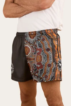 New Ringers Western Walkabout Warrior Footy Short - Charcoal / Multi