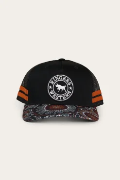 Outlet Ringers Western Walkabout Warrior Trucker Cap - Black