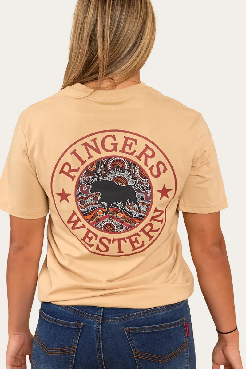 New Ringers Western Walkabout Warrior Unisex T-Shirt - Dark Sand