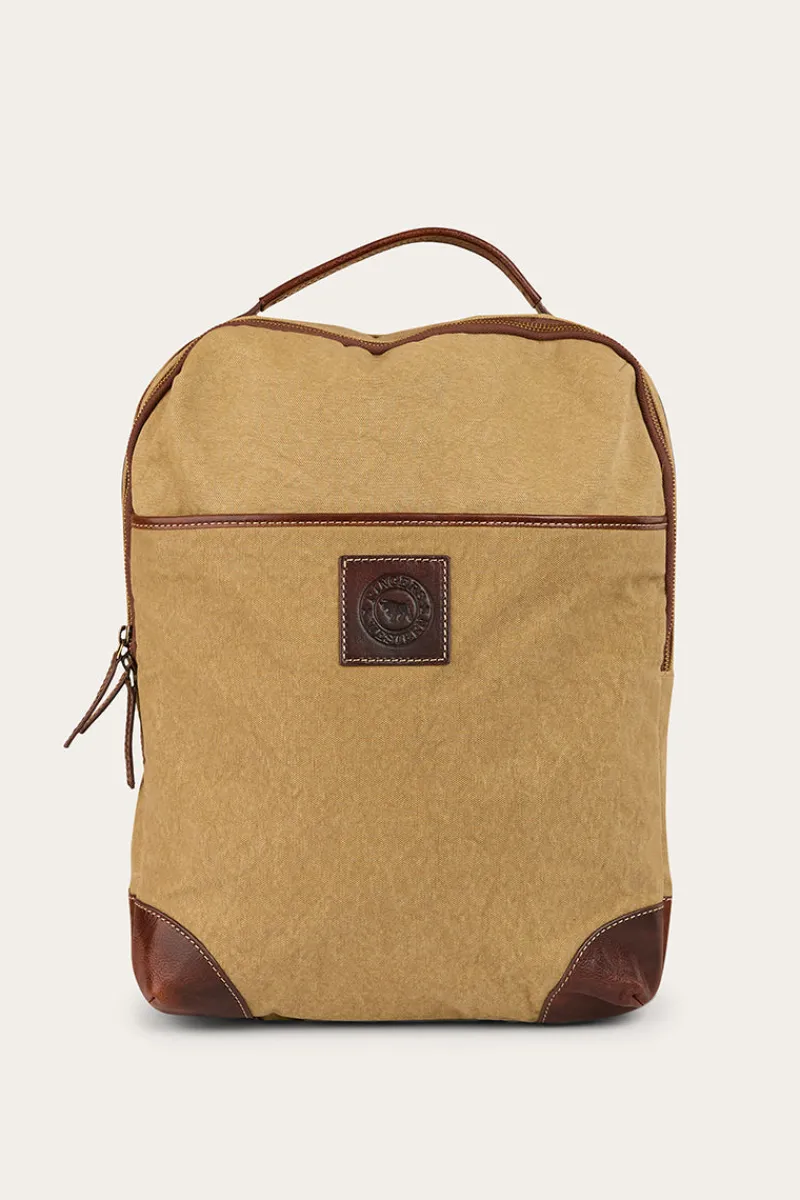 Outlet Ringers Western Waxicanvas Backpack - Sand