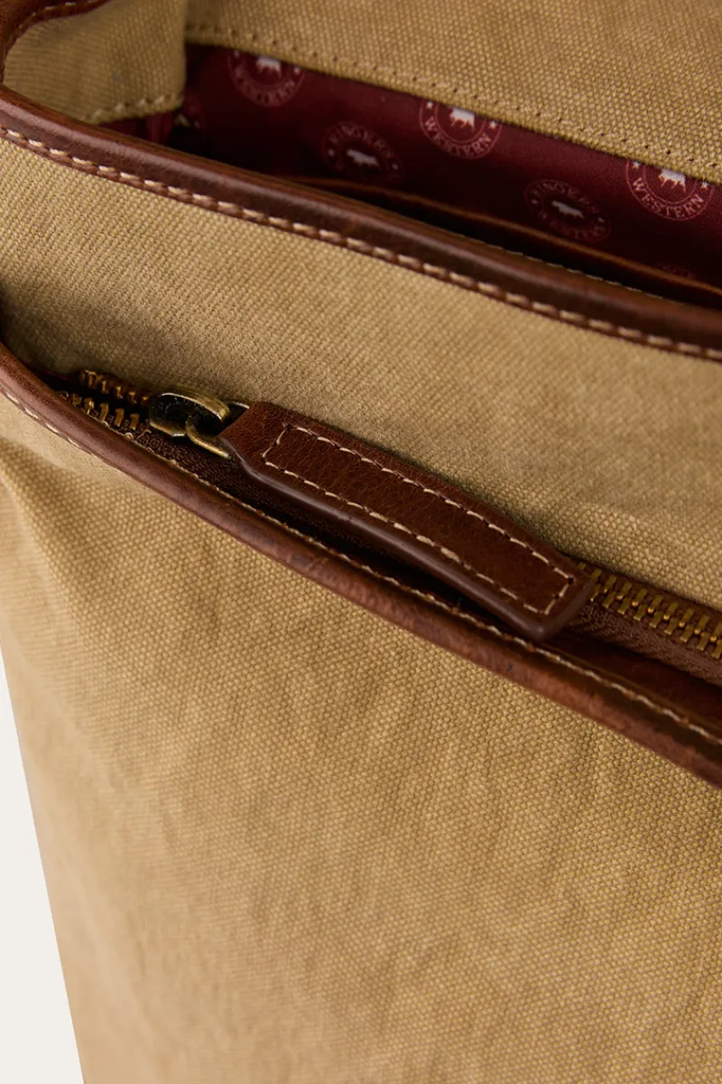 Outlet Ringers Western Waxicanvas Messenger - Sand