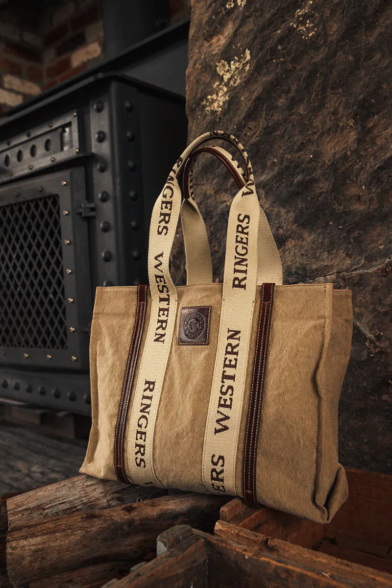 Best Ringers Western Waxicanvas Tote Shopper - Sand